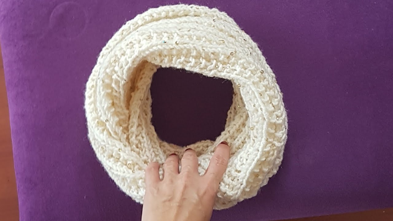 Kolay Selanik Boyunluk / Easy Brioche Neck Warmer