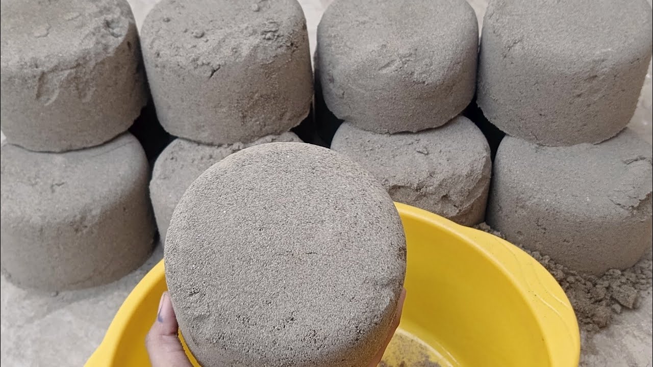 New pure sand dry and water 💦 crumbling satisfying crumbling|Subscribe my channel ♥️🌸