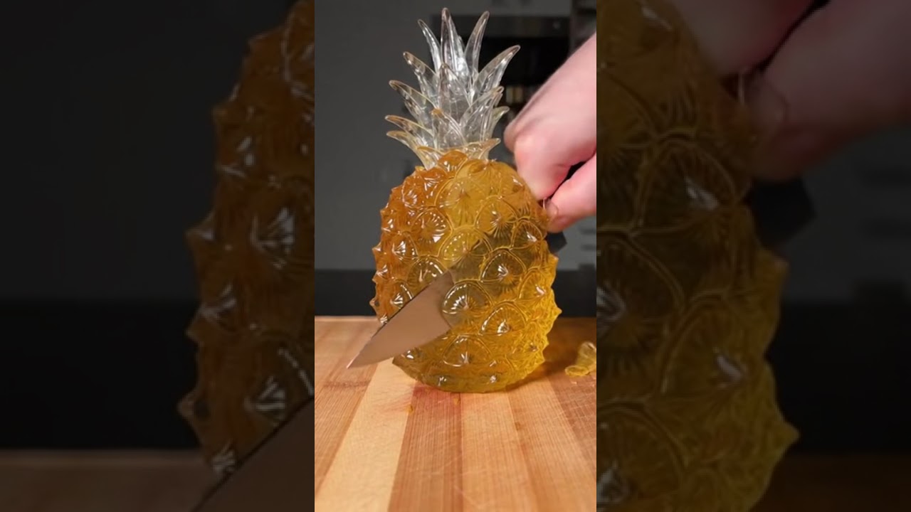 Knife vs Pineapple ASMR 🍍 | No Talking 