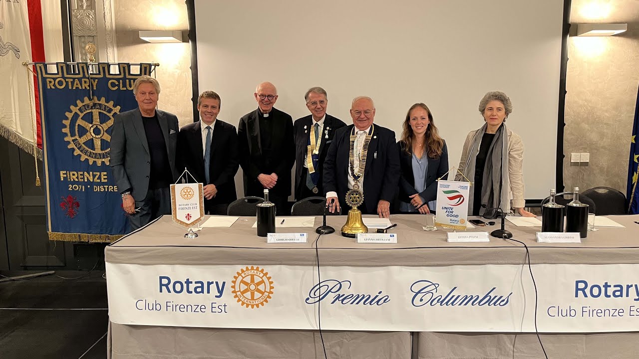 Premio Columbus 2025 Rotary Firenze est trasmissione Tv