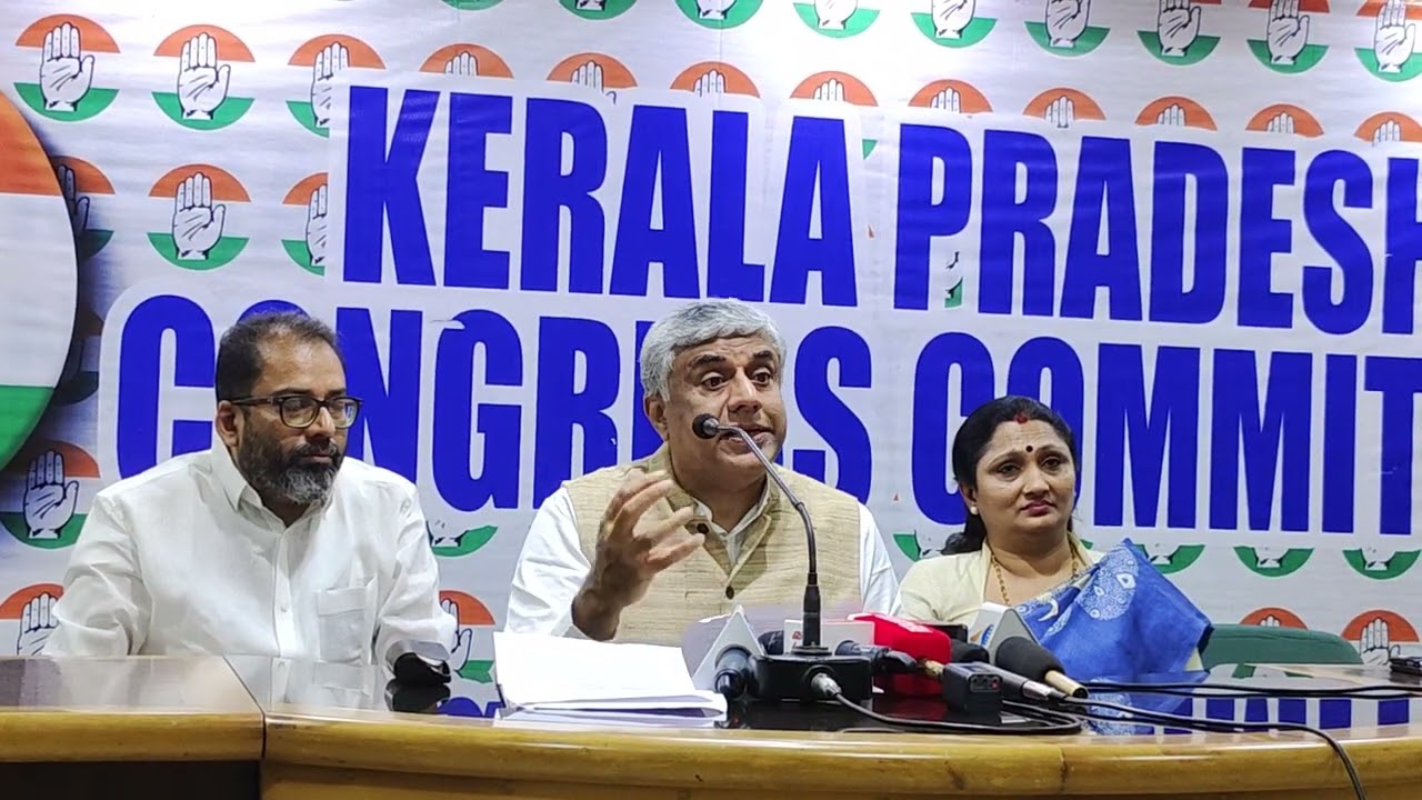 Press Conference by Shri.Rajeev Gawda at KPCC Office Thiruvananthapuram