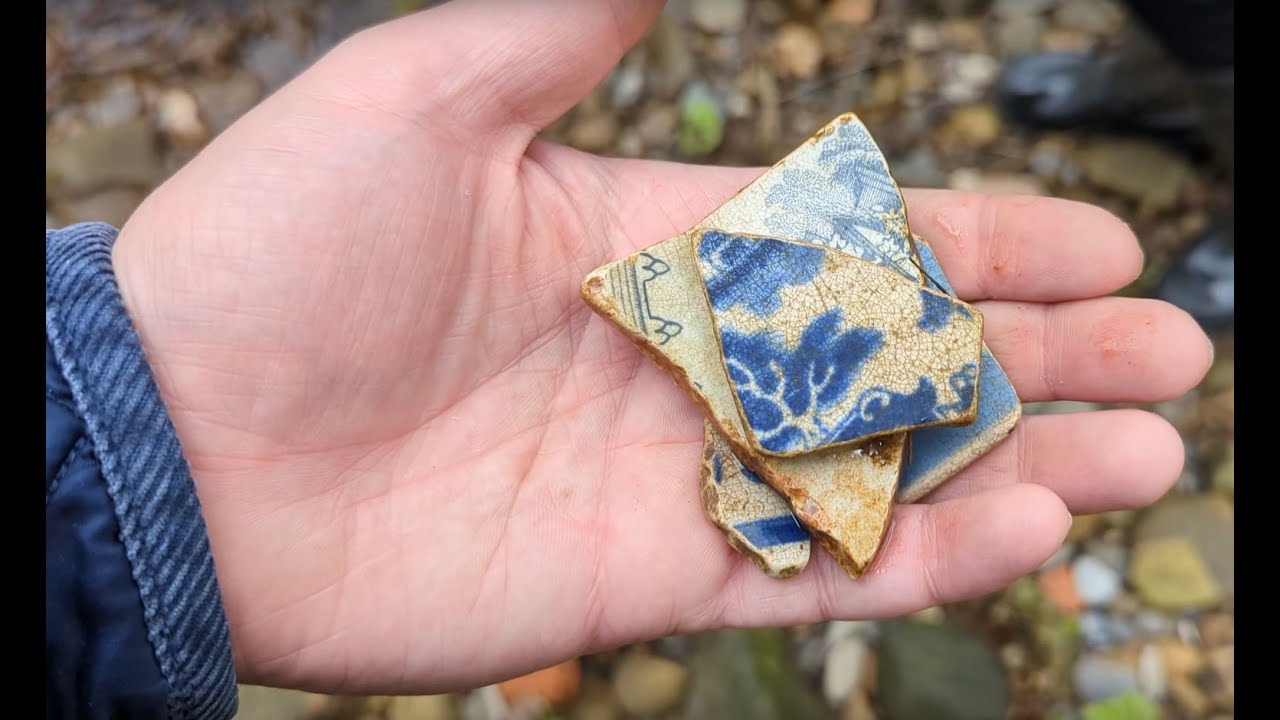 River Hunting for Pottery Sherds (4K)