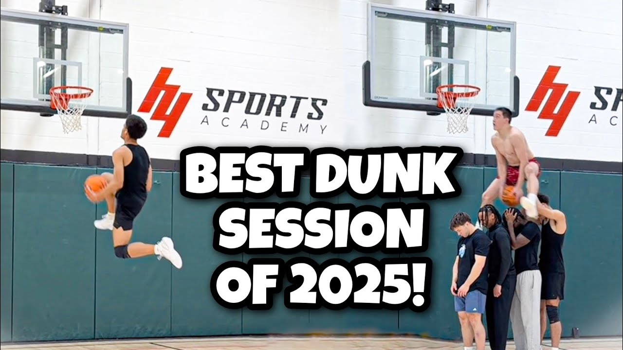 Dunking OVER 4 People!! BEST Dunk Session of the Year!