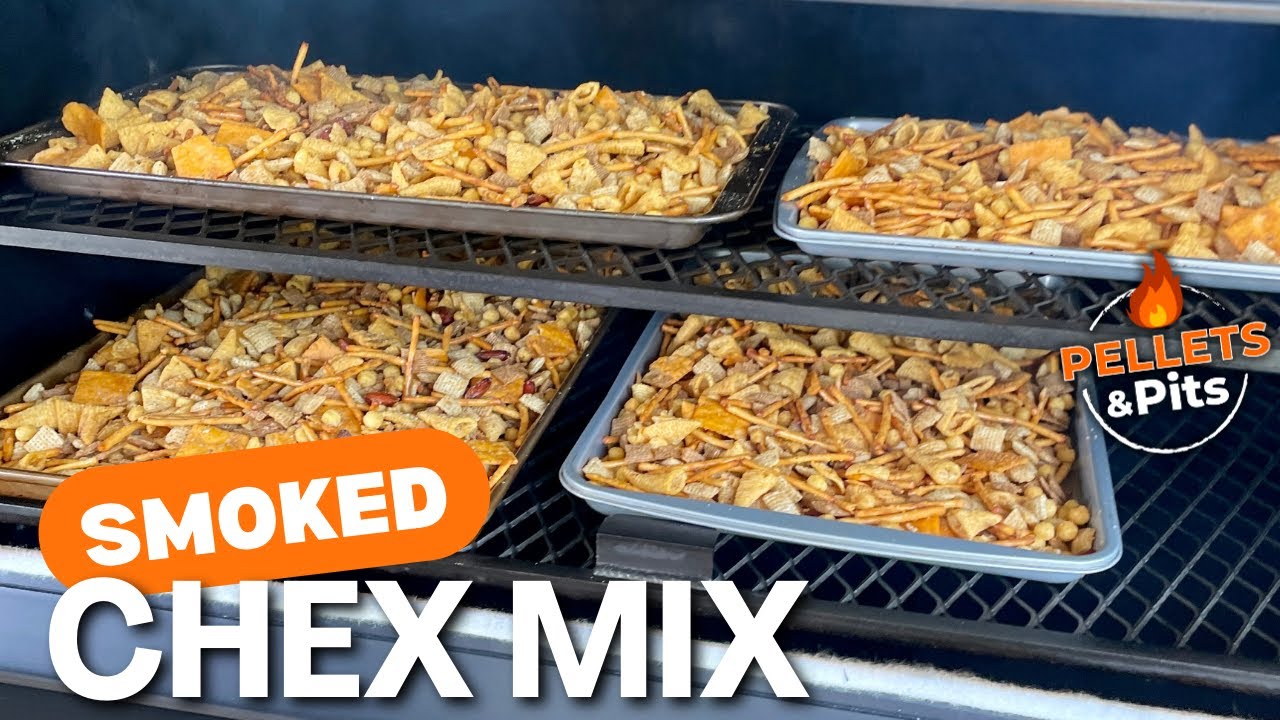 Easy Smoked Party Mix - Our Favorite CHEX MIX Recipe on the Smoker