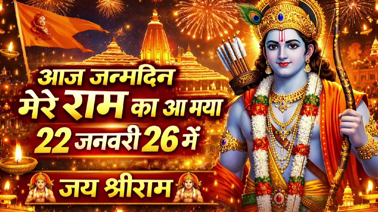 🚩 जियो राम… अयोध्या में उत्सव | 22 जनवरी 2026🙏 आज जन्मदिन मेरे राम का | जियो राम भजन | 22 जनवरी qr