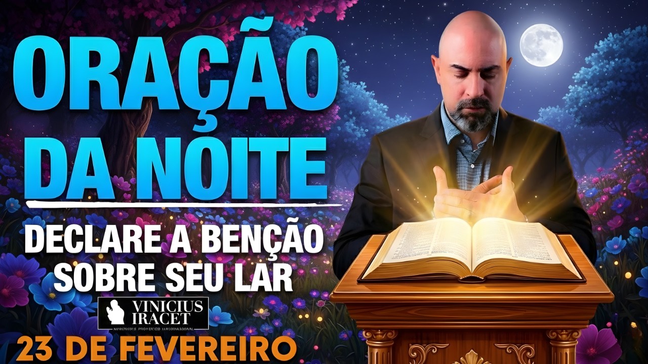 ORAÇÃO DA NOITE DE HOJE- 23 DE FEVEREIRO SALMO 91 DECLARE A BÊNÇÃO PARA SEU LAR #24 Vinicius Iracet-
