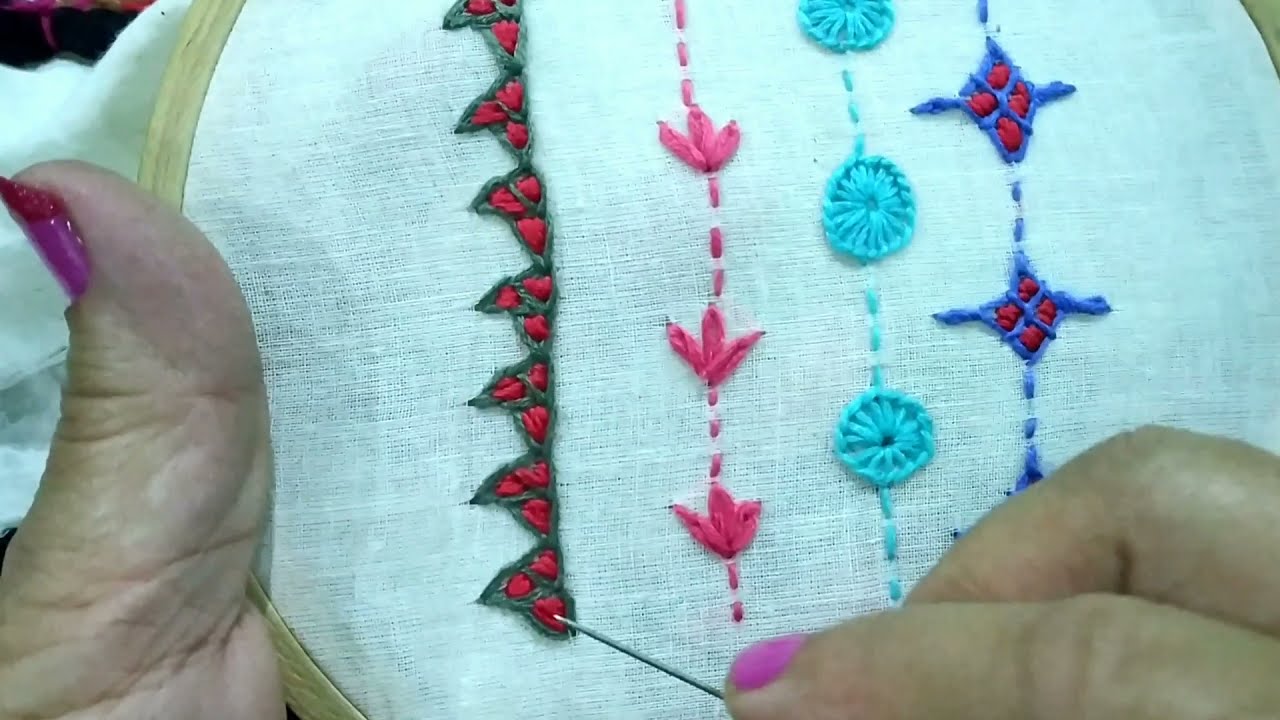 492-Borderline stiches for Lambani/Banjara/Tribal embroidery