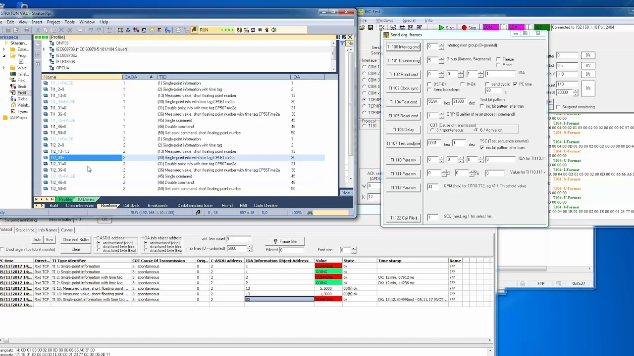 Telecontrol on Raspberry Pi: Straton