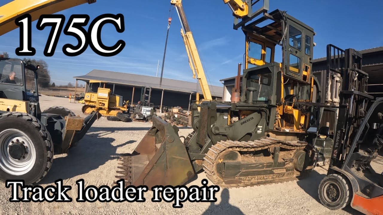 IH Dressta Dresser 175C track loader cab and cylinder removal @C_CEQUIPMENT