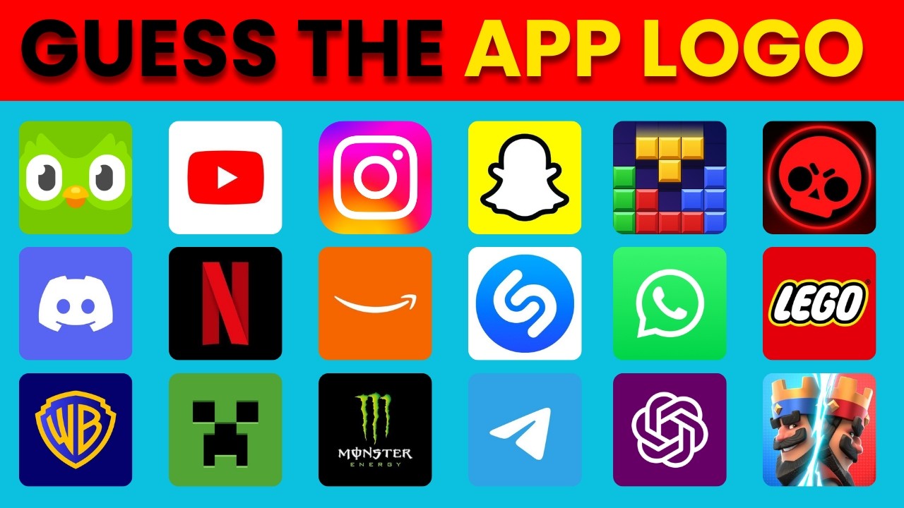 Guess the App Logo Quiz 🔥 | Test Your App Knowledge! (Normal Difficulty, All Ages) #guessthelogo