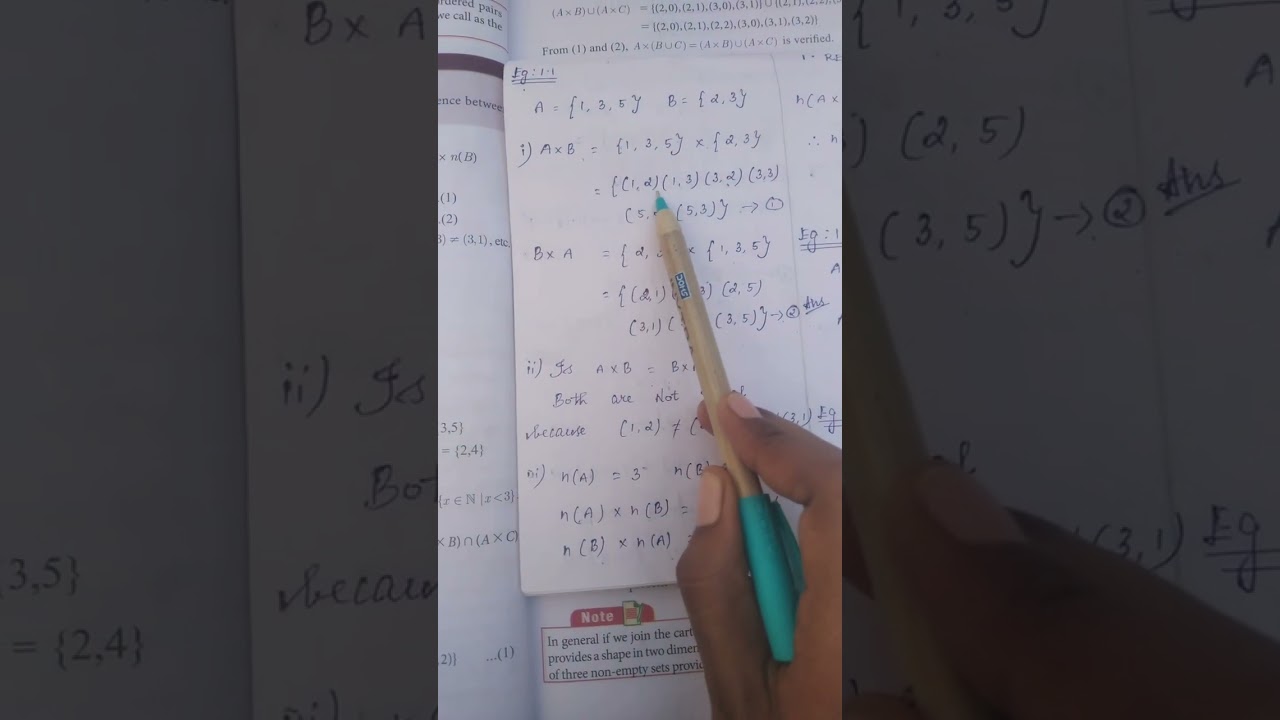 10th std Maths |Chapter-1| Relations and Functions | Example 1.1  #Ms.Karthika