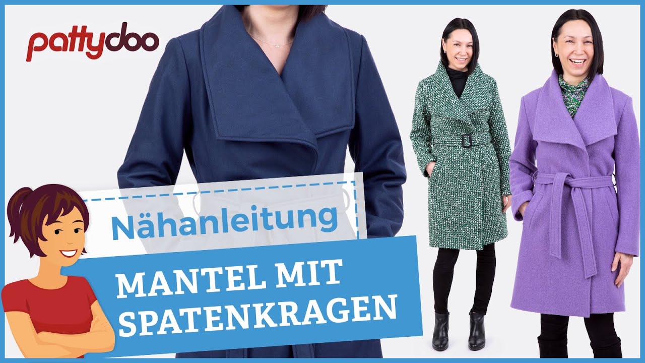 Mantel n&auml;hen lernen - Tutorial 2: Anleitung Leistentaschen, Abn&auml;her, Schulterpolster, G&uuml;rtel uvm.