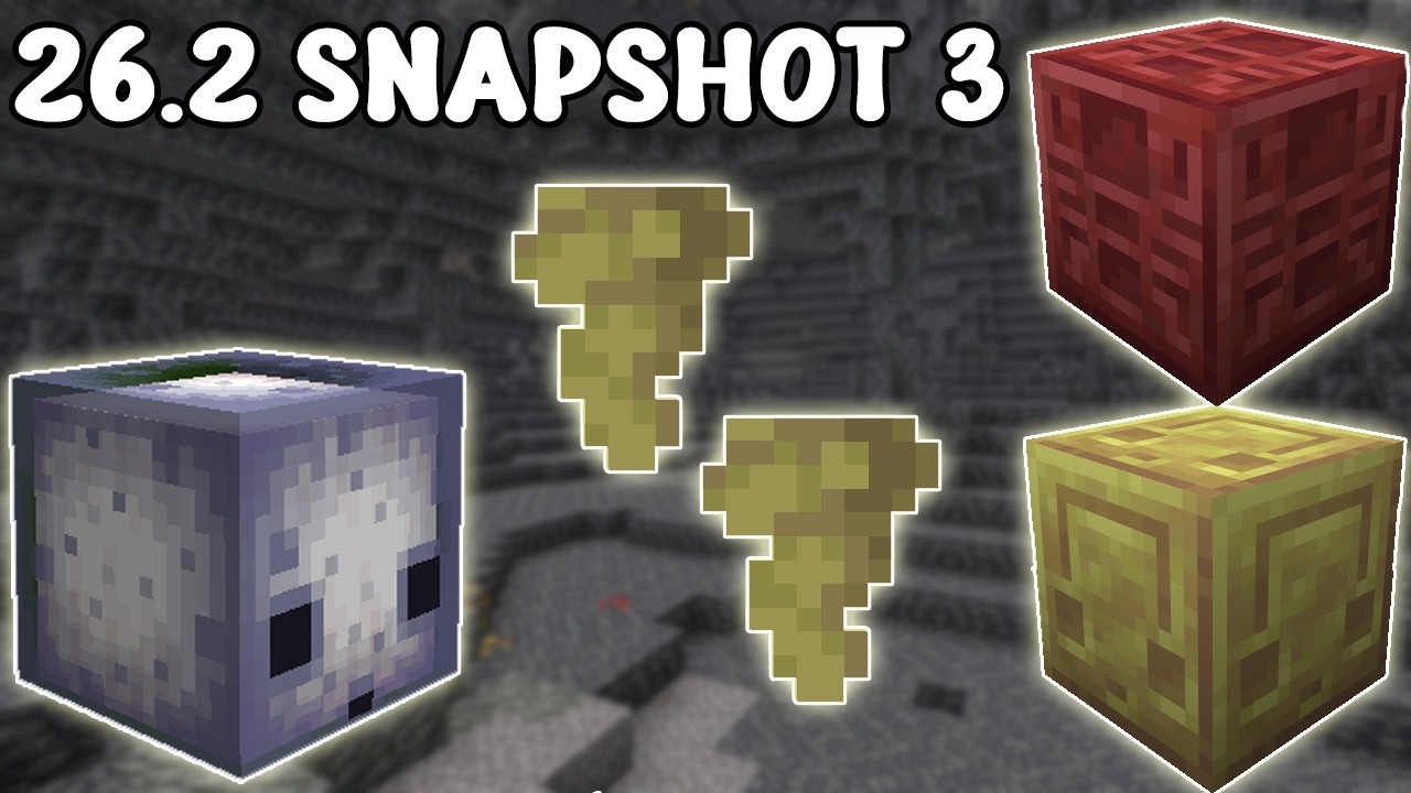 Серные шипы и возобновляемая сера &mdash; Minecraft 26.2 Snapshot 3