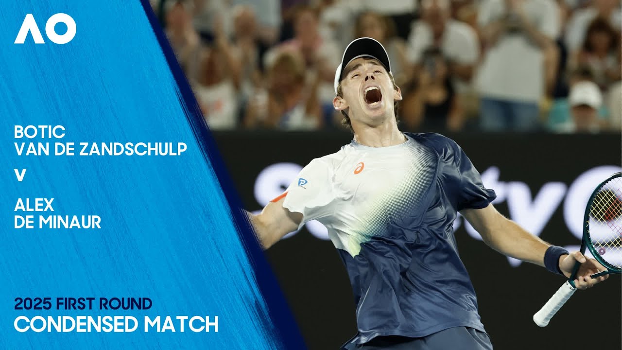 Botic van de Zandschulp v Alex de Minaur Condensed Match | Australian Open 2025 First Round