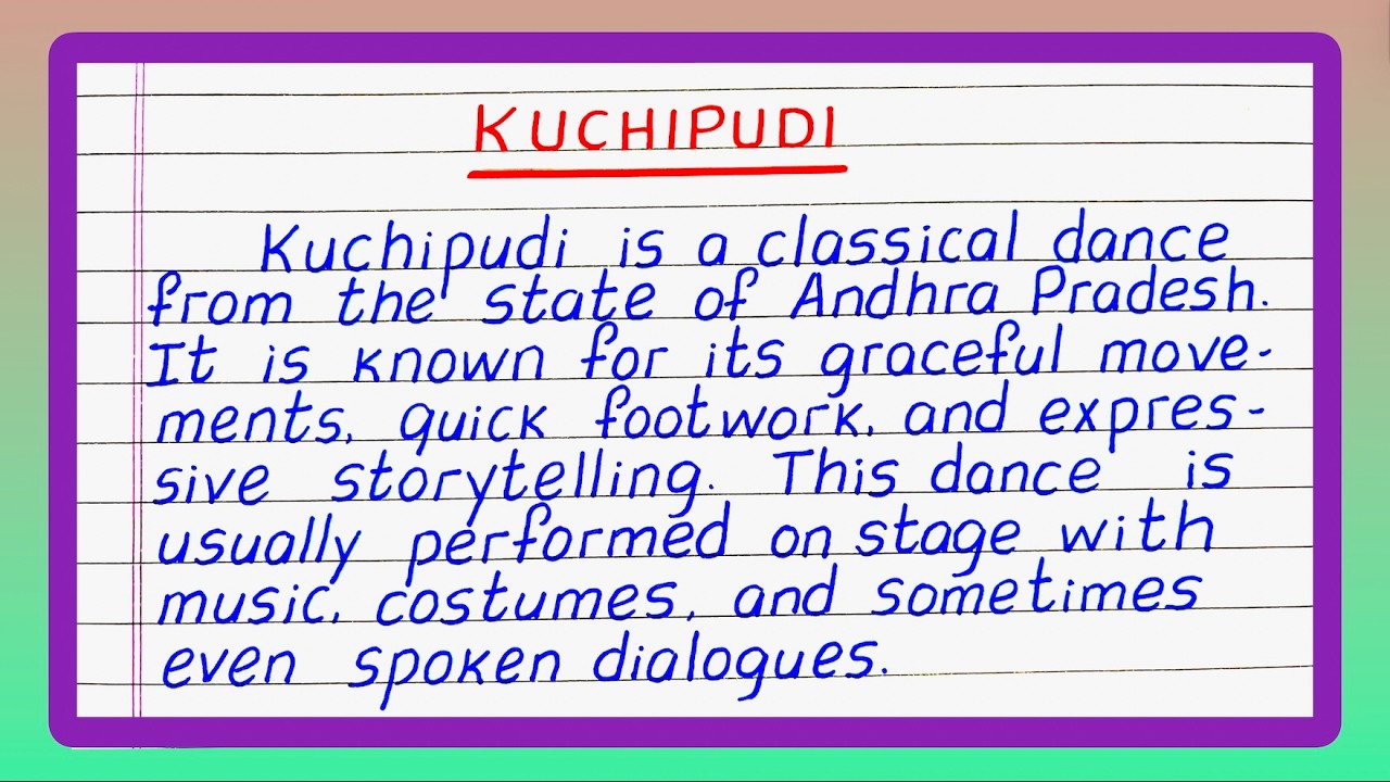 Essay on Kuchipudi | Essay on Kuchipudi Dance | Few Lines on Kuchipudi