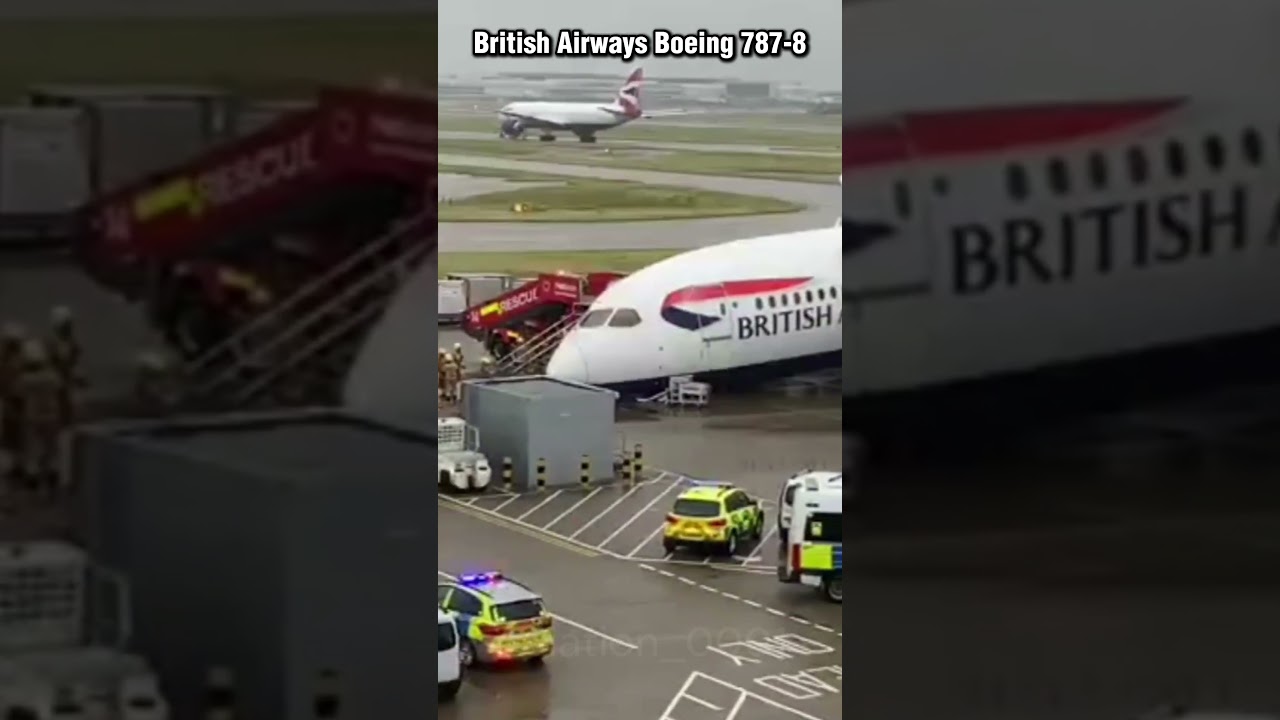 Lufthansa 787 nose gear collapse #aviation #landinggear #aircraft #boeing #airbus #collapse