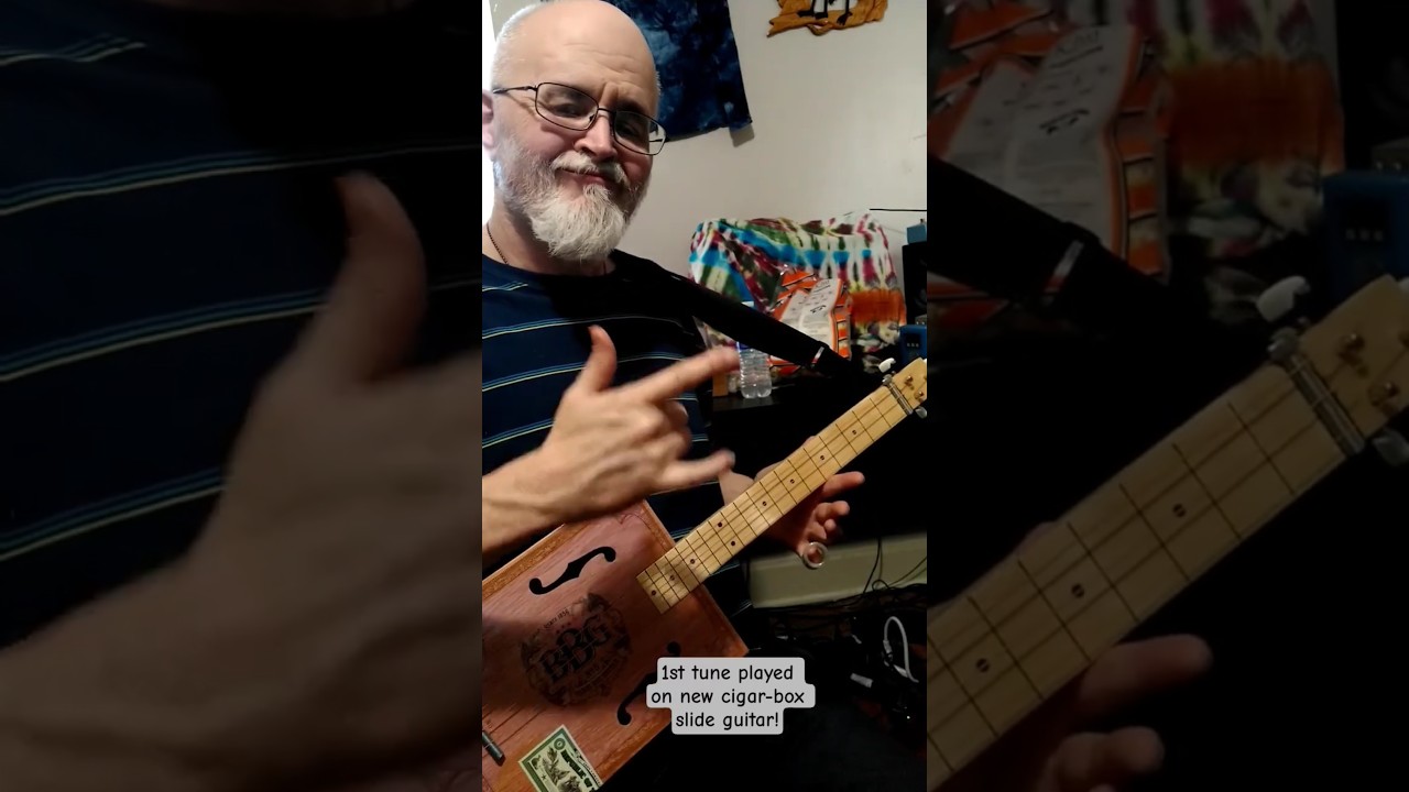 New Cigar-box Slide Guitar 