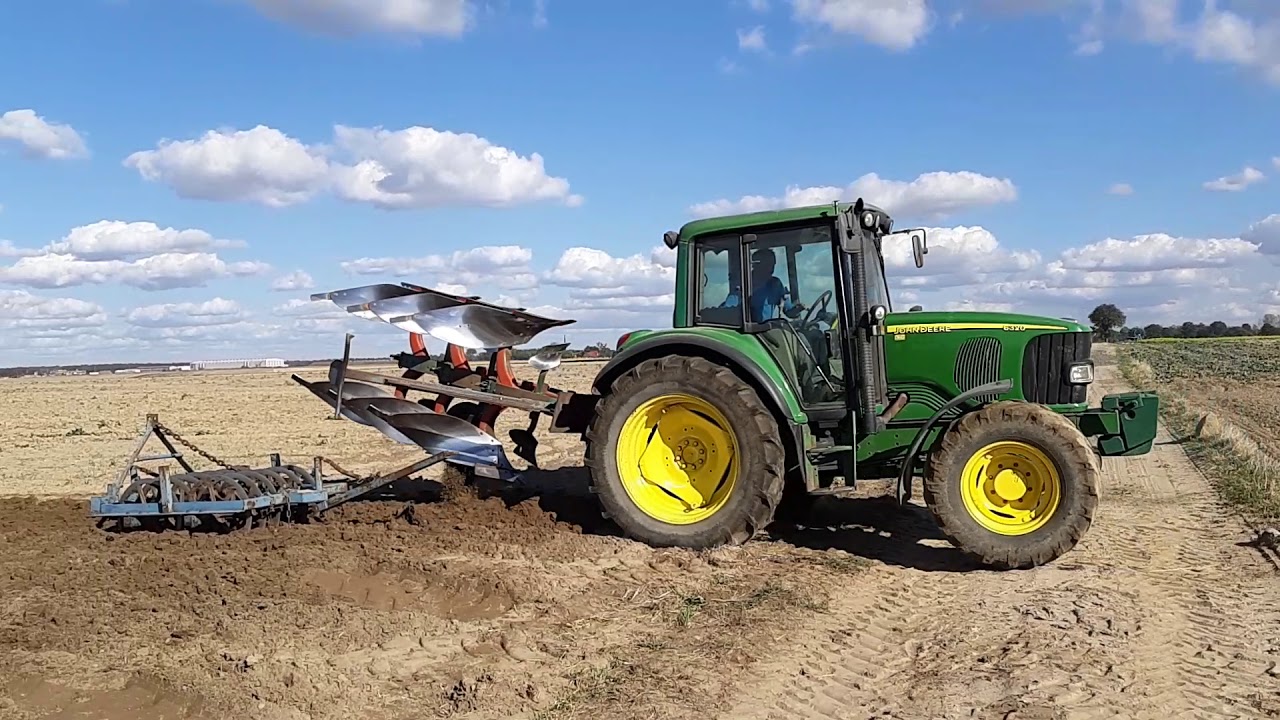 john deere 6320 orka z walem 2018