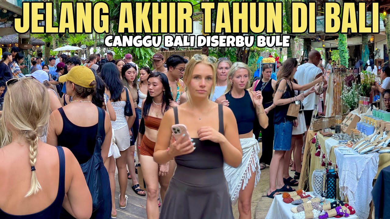 RAMAI !! RATUSAN TURIS ASING DATANG KE SUNDAY MARKET LA BRISA CANGGU BALI