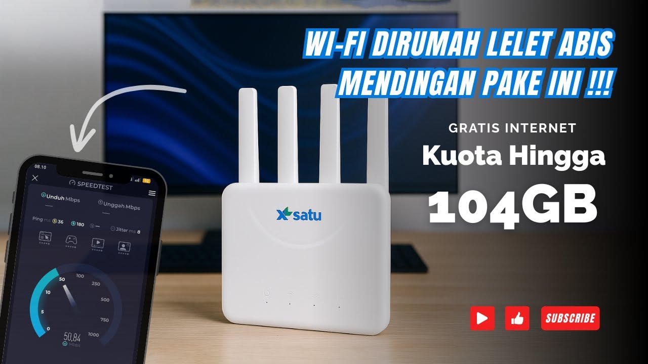 JAGOAN WIFI ANTI LELET! 🔥 Pake XL Satu Lite Bikin Internet Dirumah Makin MAKSIMAL