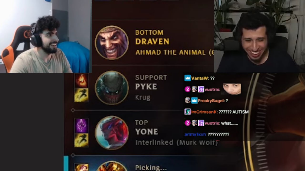 how it feels to watch a humzh and brohan duo stream