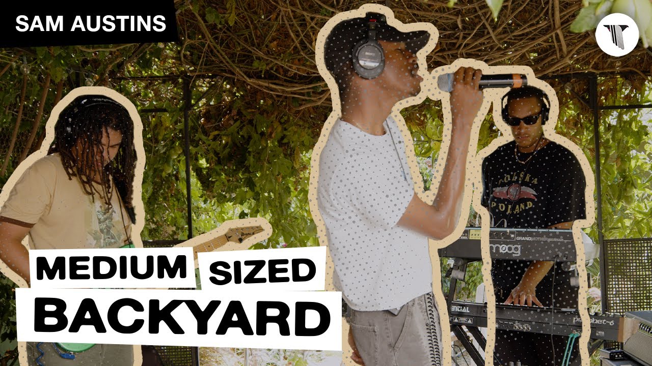 Sam Austins Performs in the Medium Sized Backyard