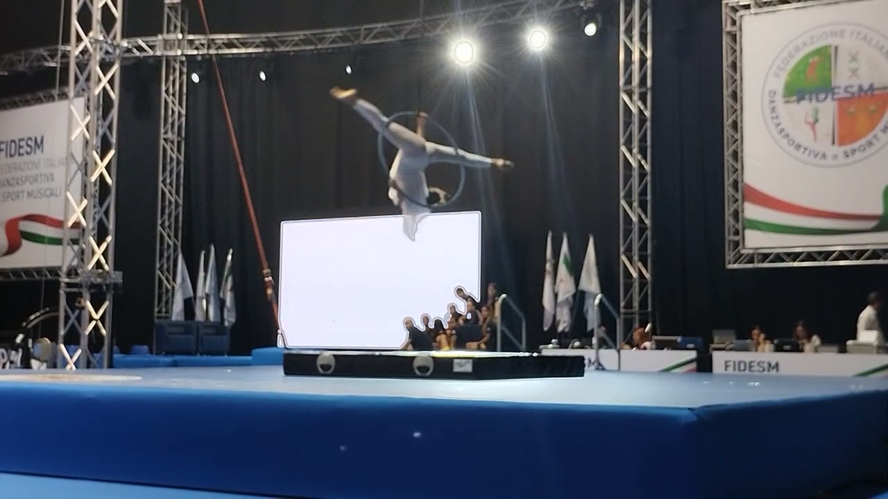 Campionato Pole & Aerial . 20 Luglio 2024. Cerchio aereo, classe B Under 18. Sofia Catania anni 14.