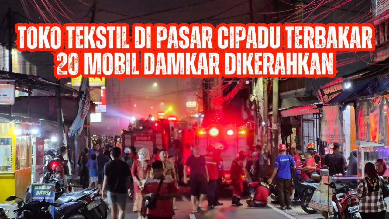 Toko Tekstil di Pasar Cipadu Terbakar, Api Diduga Berasal dari Gudang Dekorasi | Bagana Update