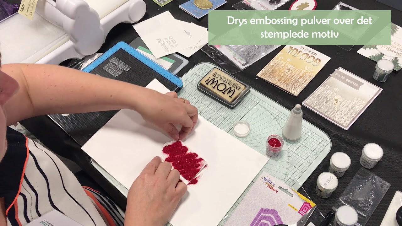 Guide til embossing pulver og heat embossing | kortfremstilling og scrapbooking