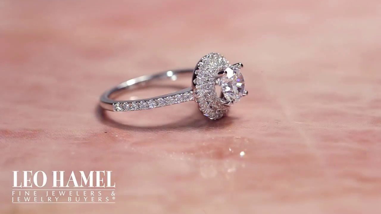 Halo Engagement Ring San Diego- Leo Hamel Fine Jewelry & Engagement Ring Store