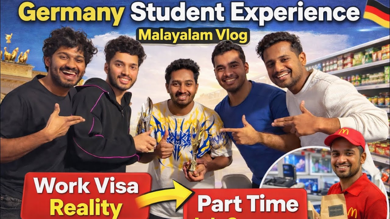 Germany🇩🇪Student Experience | Malayalam vlog | Work Visa Germany | Part time job Reality | 