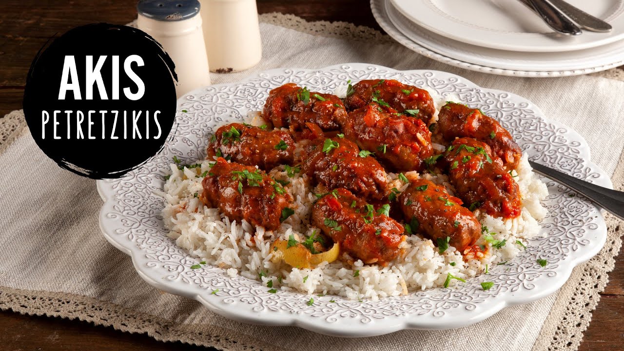 Greek meatballs - Soutzoukakia | Akis Petretzikis