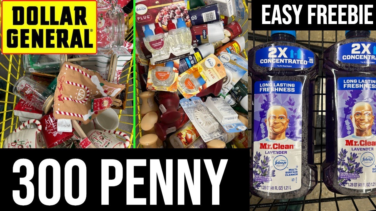 Покупка товаров за 300 пенни в Dollar General + средство для уборки EASY MR CLEAN *БЕСПЛАТНО*