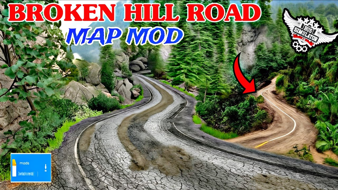 Map Mod Bussid 4.4 - New Broken Hill Road Map Mod For Bus Simulator Indonesia |Bussid Map Mod|Bussid