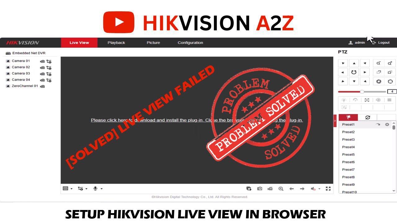 How to Solve Hikvision Live View Failed in Browser