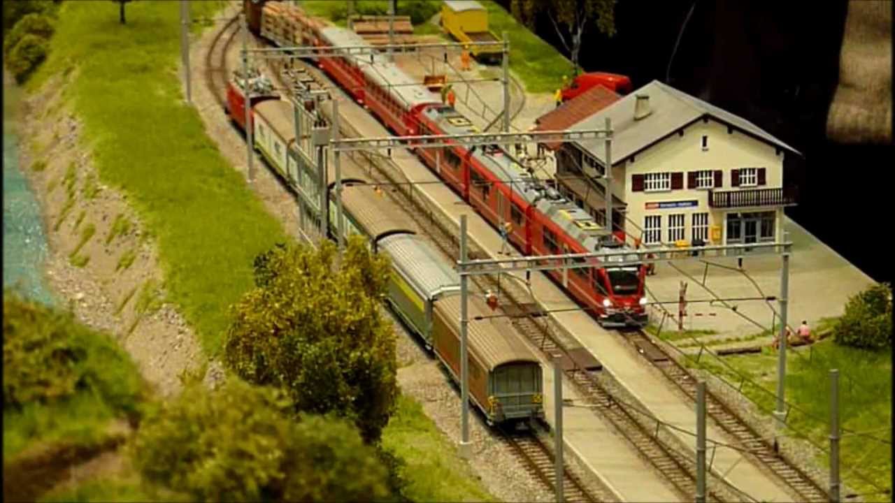 H0m Bemo RhB Rheinschlucht-Anlage auf der IMA Köln 2012