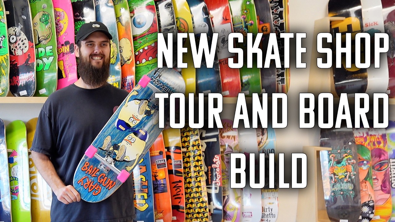 Kickflip Skate Co. Shop Tour | Building My First New Skateboard in 15 Years | Bail Gun Barry