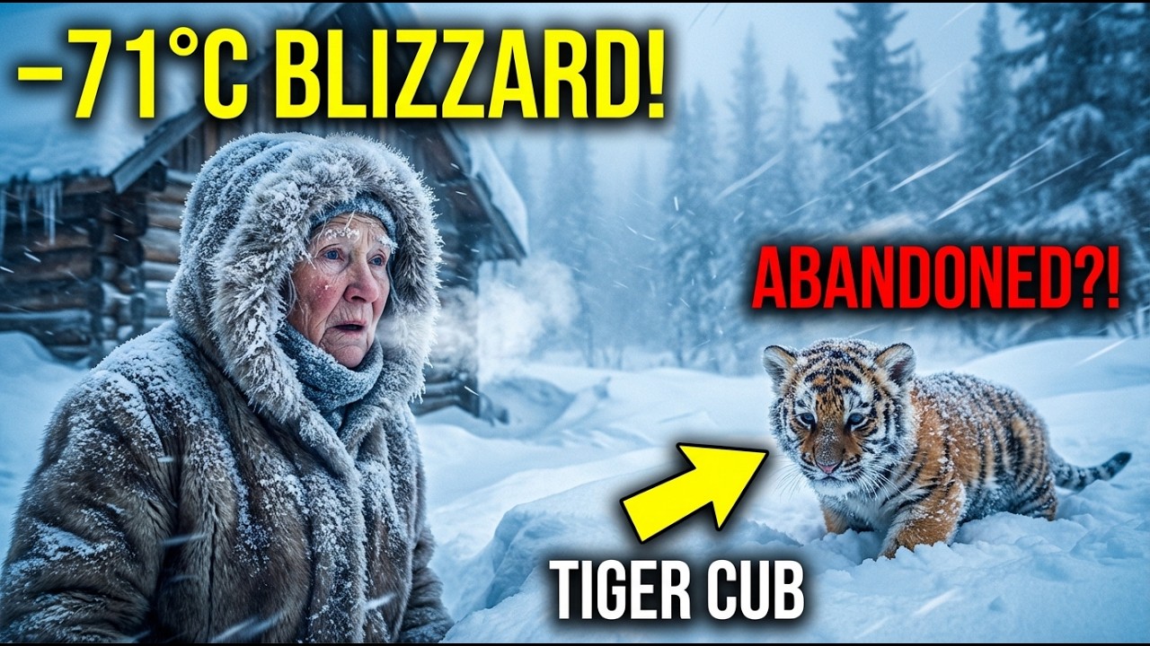 She Rescued a Freezing Amur Tiger Cub Abandoned in Deep Snow ❄️🐅