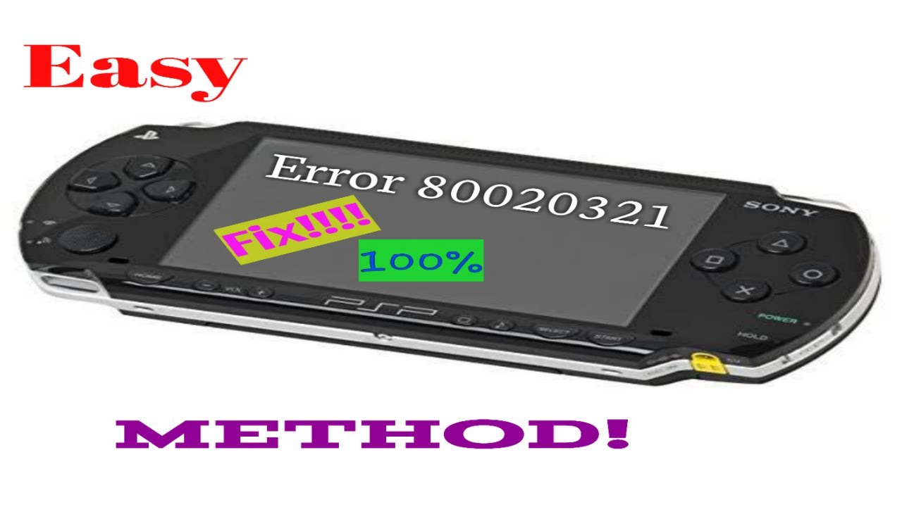 How to fix psp error (80020321) | HD1080p | 2020