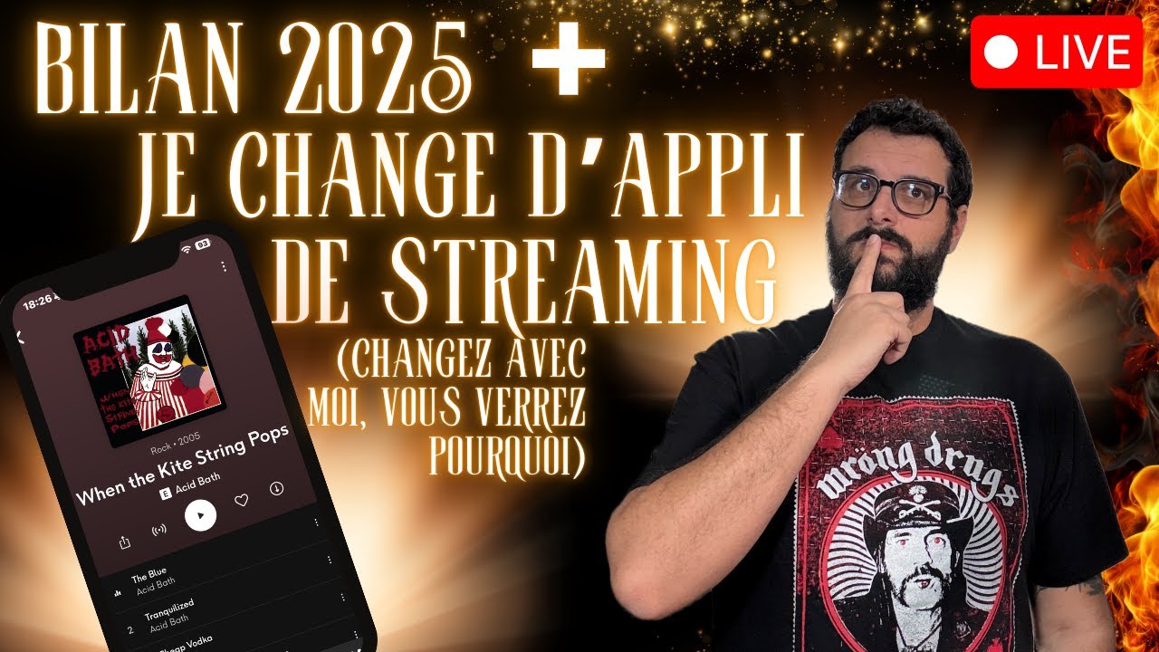 BILAN + JE CHANGE D'APPLI DE STREAMING
