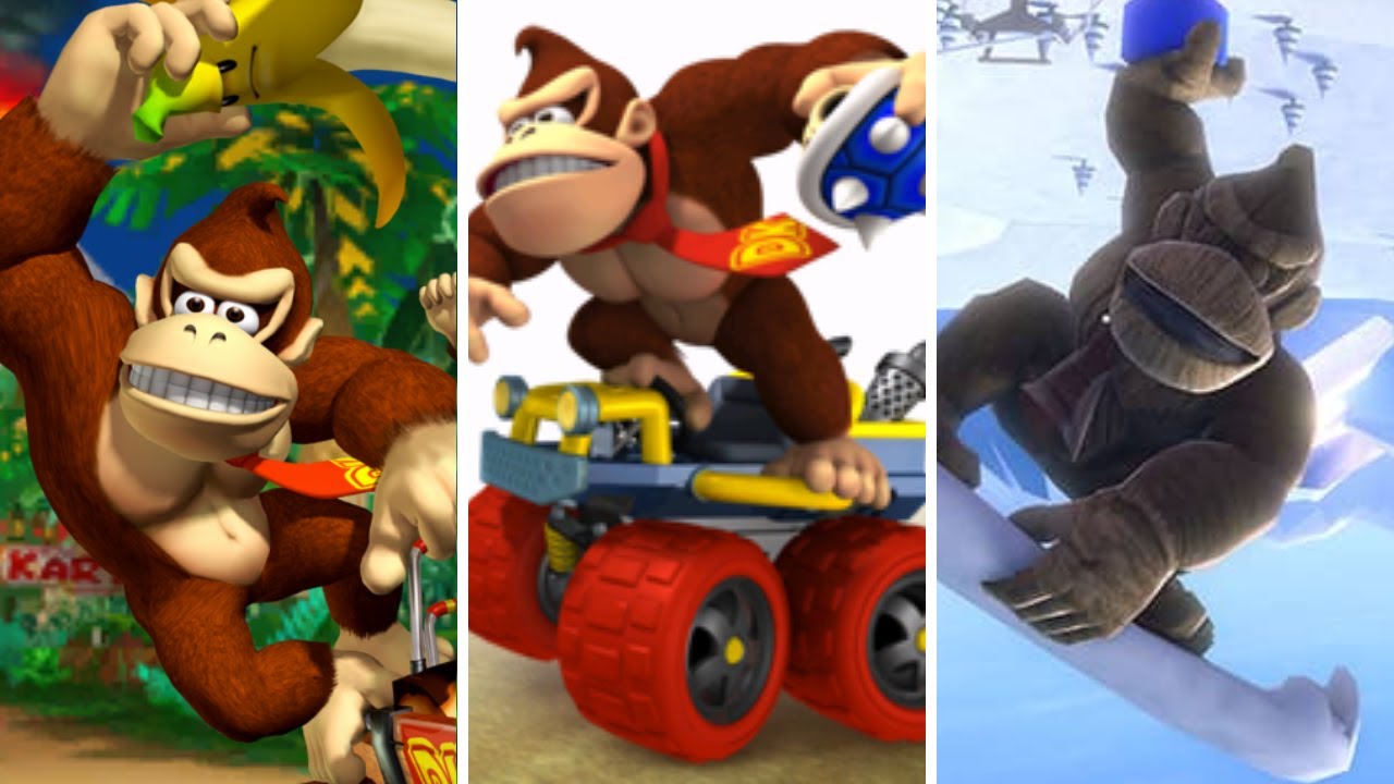 Mario Kart - All Donkey Kong Courses (1996 - 2023)