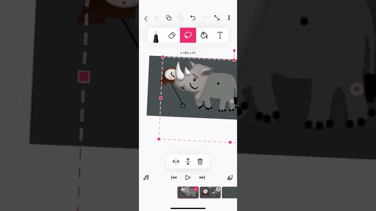 Hickory dickory dock rhinoceros