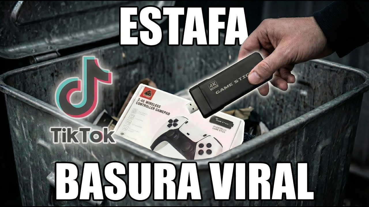 ¿ESTAFA VIRAL de TIKTOK? Probé el famoso Game Stick 4K...
