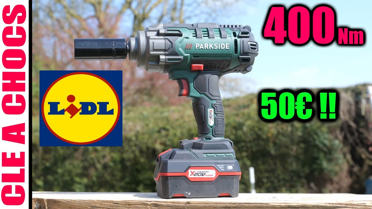 LIDL Аккумуляторный ударный гайковерт PARKSIDE PAAS 20-Li B1 400Nm 20v cordless impact wrench