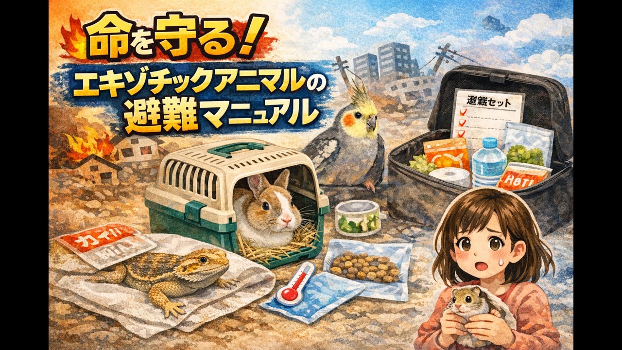 命を守る！エキゾチックアニマルの避難マニュアル