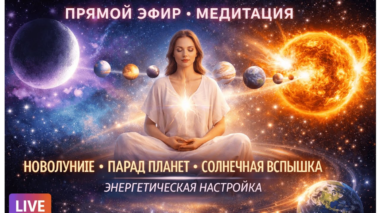 Планетарная медитация в парад планет и новолуние #исцеляющиемедитации #посвящениерейки