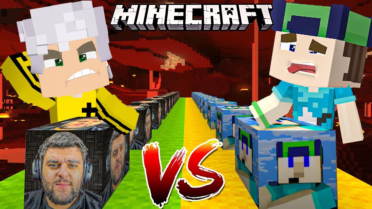 ჩინჩინას იღბლიანი ბლოკი VS ზახიდას იღბლიანი ბლოკი 😱 - Minecraft