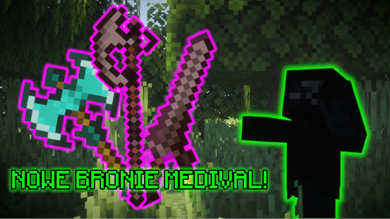 MINECRAFT, ALE DODAŁEM BRONIE MEDIVAL!