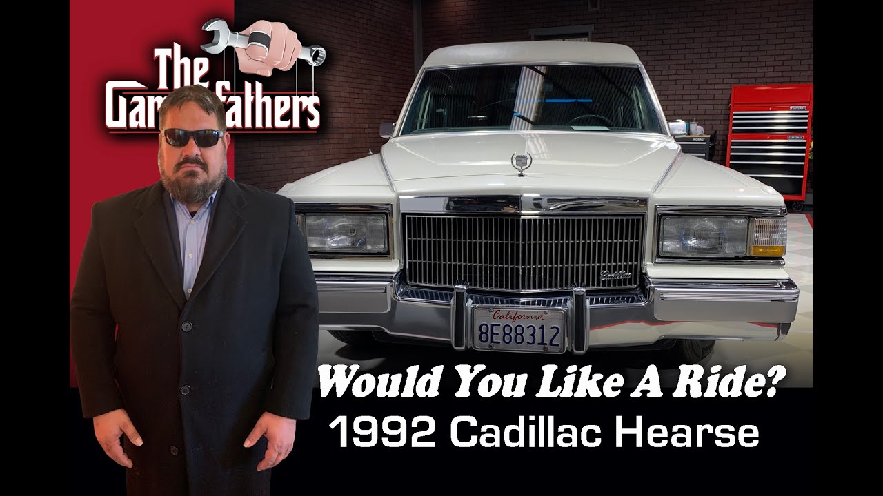 Would You Ride In This? 1992 Cadillac Fleetwood Hearse Survivor. #hearse #cadillac #grave #fleetwood
