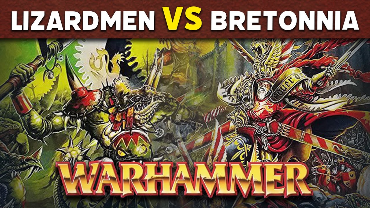 Lizardmen vs Bretonnia - Warhammer Fantasy 5th Edition Battle Report